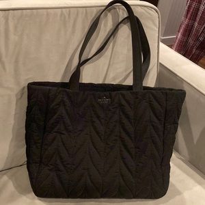 Kate Spade Ellie Large Tote Black Nylon Women's Handbag